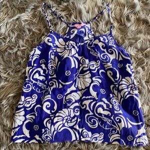 Lilly Pulitzer silk racer back cami/tank
